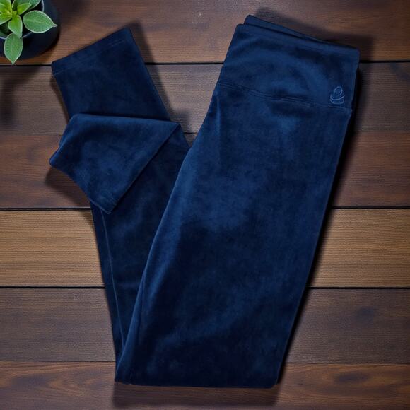 Cuddl Duds Pants - So soft CUDDL DUDS Teal Double Plush Velour Stretchy Velvet Leggings S